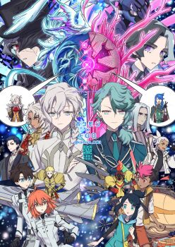  2girls 6+boys aircraft airship amethio_(pokemon) ancestor_and_descendant armarouge blonde_hair blue_eyes blue_hair braid brave_olivine ceruledge commentary_request crossover edmond_dantes_(fate) fate/grand_order fate_(series) father_and_child father_and_daughter fire friede_(pokemon) fujimaru_ritsuka_(female) fujimaru_ritsuka_(female)_(decisive_battle_chaldea_uniform) fujimaru_ritsuka_(male) fujimaru_ritsuka_(male)_(decisive_battle_chaldea_uniform) gibeon_(pokemon) gilgamesh_(fate) grandfather_and_grandson green_hair green_shirt grey_hair highres kamiya_(kamiya_000) liko_(pokemon) long_hair lucius_(pokemon) maris_chaldeas marisbury_animusphere multicolored_hair multiple_boys multiple_girls nintendo olga_marie_animusphere one_eye_closed orange_eyes orange_hair parent_and_child pokemon pokemon_(anime) pokemon_horizons purple_eyes roy_(pokemon) sherlock_holmes_(fate) shirt short_hair solomon_(fate) spinel_(pokemon) split-color_hair storm_border the_count_of_monte_cristo_(fate) v white_hair 