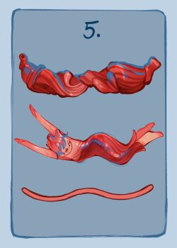  1girl anatomy blue_background derivative_work feefal guro heart_(organ) highres how_to monster_girl numbered object_and_personification original personification simple_background solo veins 