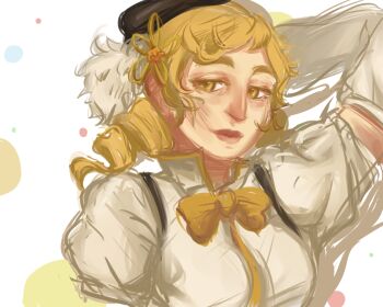  10s blonde_hair mahou_shoujo_madoka_magica realistic tomoe_mami vividgrim yellow_eyes  rating:Sensitive score:3 user:Vivu