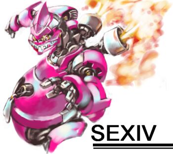  commentary_request lowres mecha mecha_focus original robot sachito solo thrusters white_background 