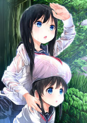 2girls amasora_taichi black_hair blue_eyes blush bra breast_rest breasts breasts_on_head hands large_breasts multiple_girls open_mouth original palms pink_bra rain school_uniform see-through serafuku siblings sisters underwear wet wet_clothes rating:Safe score:52 user:danbooru 2girls amasora_taichi black_hair blue_eyes blush bra breast_rest breasts breasts_on_head hands large_breasts multiple_girls open_mouth original palms pink_bra rain school_uniform see-through serafuku siblings sisters underwear wet wet_clothes rating:Safe score:52 user:danbooru