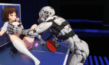 01-torte 1girl 1other 3d animated animated_gif arm_behind_head ass ball ball_in_mouth bdsm black_skirt bouncing bouncing_breasts bouncing_hair bound bound_wrists breasts breasts_out breasts_squeezed_together brown_eyes brown_hair closed_eyes clothes_lift dress eyelashes flashing_light full_body gas_mask grabbing_another's_breast groping hand_on_another's_head head_grab holding_feet holding_legs indoors kneehighs leg_lift legs_together lowres m_legs machine mask medium_breasts nipples no_bra no_shoes paddle pain panties red_tie robot running sailor_collar sailor_dress school_uniform serafuku shirt shirt_lift simple_background sitting sitting_on_object sitting_on_table skinny skirt skirt_lift small_areolae socks source_request spread_legs table_tennis table_tennis_ball table_tennis_paddle thick_thighs thighs torture two-tone_skirt underwear what white_panties white_shirt white_socks