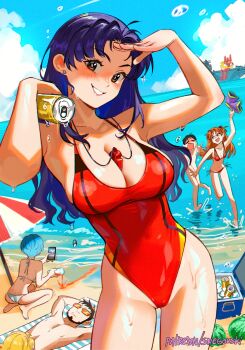 2boys 4girls =_= ahoge aircraft_carrier akagi_ritsuko armpits arms_up artist_name ass ayanami_rei beach beach_towel beach_umbrella beard beer_can between_breasts bikini black_hair blonde_hair blue_eyes blue_hair blue_sky blush breasts bright_pupils brown_eyes bullying butt_crack can cellphone chasing cleavage closed_mouth clothed_female_nude_male clothes_theft cloud commentary competition_swimsuit completely_nude contrapposto cooler covered_navel covering_crotch covering_privates cowboy_shot cup curvy day drink drink_can drinking_glass earrings embarrassed english_commentary eva_02 evangelion_(mecha) facial_hair feet food fruit full_body gluteal_fold grin halterneck highleg highleg_one-piece_swimsuit highleg_swimsuit highres holding holding_can holding_drink holding_drinking_glass holding_phone holding_swimsuit holding_unworn_clothes ice ikari_gendou ikari_shinji implied_fellatio innertube interface_headset_(evangelion) jewelry katsuragi_misato large_breasts long_hair looking_at_another looking_at_phone looking_at_viewer looking_back lying male_swimwear mecha medium_breasts military_vehicle multiple_boys multiple_girls neon_genesis_evangelion nipples nude ocean on_back one-piece_swimsuit open_mouth orange-tinted_eyewear out_of_frame outdoors outstretched_arm paid_reward_available patreon_username phone purple_hair red_bikini red_one-piece_swimsuit robot running salute sand seiza shading_eyes shiny_clothes shiny_skin ship shore short_hair side-tie_bikini_bottom sitting sky smartphone smile snegovski soles solo_focus souryuu_asuka_langley spilling standing string_bikini stud_earrings super_robot swim_ring swimsuit taking_picture tareme theft tinted_eyewear towel umbrella unworn_clothes unworn_swimsuit v-shaped_eyebrows warship water watercraft watermark watermelon web_address wet wet_hair when_you_see_it whistle whistle_around_neck white_bikini white_pupils wide_hips rating:Questionable score:271 user:danbooru