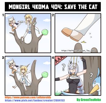  accident animal animal_ears bad_tag bird branch cat character_request cloud comic double ears english female genshin_impact impact) lumine_(genshin_impact) mode multiple multiple_girls numbered object outdoors paimon paimon_(genshin_impact) panels pee peeing reaching retainer screaming sex shenhe sky slipping square tail towards tree xianyun 