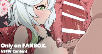  1boy 1girl backpack bag bar_censor bikini black_bikini censored commentary_request cross-section doroshe_(sdpw8474) flat_chest genshin_impact green_eyes green_hair heart hetero highres loli multicolored_hair nahida_(genshin_impact) paid_reward_available penis randoseru swimsuit 
