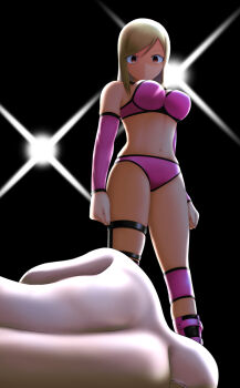  1boy 1girl artist_request defeat femdom highres tagme wrestling wrestling_outfit  rating:Sensitive score:9 user:boznsj