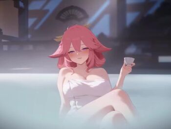 1boy 2girls animal_ears animated anus ass assisted_fellatio audible_speech bisexual_female blush bouncing_ass bouncing_breasts breasts breasts_out clitoris completely_nude cum cum_in_pussy cum_on_body doggystyle dutch_angle ejaculation english_audio english_text facial feet_out_of_frame fellatio ffm_threesome fox_ears fox_girl genshin_impact grabbing_another's_ass groping group_sex hair_between_eyes hair_bun hair_ornament hair_over_shoulder handjob highres hug huge_ass jiggle large_breasts licking licking_penis long_hair looking_at_another lying medium_hair missionary moaning multiple_girls navel nipples nude on_back onsen open_mouth oral orgasm parted_lips penis pink_hair pov pov_crotch purple_eyes purple_hair pussy raiden_shogun rinjo18 sex sex_from_behind sexual_coaching short_hair_with_long_locks sidelocks sound spread_legs subtitled tagme testicles thick_thighs thighs threesome tongue tongue_out towel towel_around_waist towel_over_breasts uncensored user_interface vaginal video wide_hips yae_miko rating:Explicit score:577 user:Oppai_chan