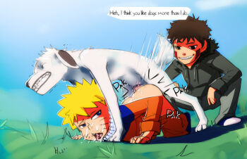  2012 2boys akamaru_(naruto) anal anonanim ass bestiality blonde_hair blue_eyes cum cum_in_ass cum_in_mouth cum_on_ass cum_on_body cum_on_lower_body dog drooling english_text facial interspecies inuzuka_kiba jumpsuit male_focus male_penetrated multiple_boys naruto_(classic) naruto_(series) sex shota tongue tongue_out uncensored uzumaki_naruto yaoi  rating:Explicit score:333 user:zyiiop