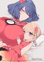 2girls aki_shizuha breast_grab breasts bura commentary_request cover cover_page grabbing hair_between_eyes highres huge_breasts leaf leaf_on_head looking_at_viewer mirror multiple_girls short_hair sleeping touhou yasaka_kanako younger rating:Safe score:27 user:danbooru 2girls aki_shizuha breast_grab breasts bura commentary_request cover cover_page grabbing hair_between_eyes highres huge_breasts leaf leaf_on_head looking_at_viewer mirror multiple_girls short_hair sleeping touhou yasaka_kanako younger rating:Safe score:27 user:danbooru