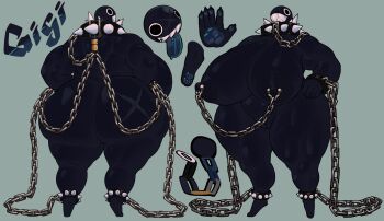  ass breasts chain chain_chomp chained_ankles chained_cuffs chained_wrists collar full_body gigantic_breasts grin hand_on_own_hip huge_ass huge_breasts mario_(series) nintendo nipple_chain nipple_piercing nipples nude piercing pussy reference_sheet scar scar_on_ass sharp_teeth smile spiked_anklet spiked_collar spikes standing teeth thecoatl034 thick_thighs thighs tongue tongue_out wrist_cuffs 