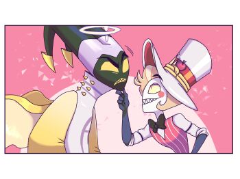 adam_(hazbin_hotel) commentary_request datugoku gintiyo gintiyo_900 gintiyo_kagi gnty gnty_4545 hazbin_hotel hellaverse highres male_focus neme009009 rosie_(hazbin_hotel) yaoi