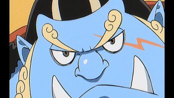 1boy animated animated_gif black_hair blue_skin colored_skin facial_hair goatee hydrokinesis jinbe_(one_piece) male_focus one_piece pillarboxed qin_(7833198) sharp_teeth short_hair simple_background solo sun_symbol sun_tattoo tan tattoo teeth topknot tusks water yellow_background