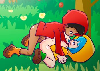 1boy 1girl black_hair blue_eyes blue_hair blush boots coat dark-skinned_male dark_skin eyebrows fe_(jubilee_2025) flat_chest flower full_body functionally_nude furii green_boots green_eyes hetero highres hood hood_up hooded_jacket hoodie interracial jacket jubilee_2025 kodomo_doushi legs_apart loli long_sleeves looking_at_another luce_(jubilee_2025) mud naked_jacket navel nipples open_mouth orange_boots outdoors penis public_indecency public_nudity raincoat red_coat red_hood red_hoodie red_jacket red_raincoat sex shiny_skin shota spread_legs veins veiny_penis yellow_coat yellow_hood yellow_hoodie yellow_jacket yellow_raincoat