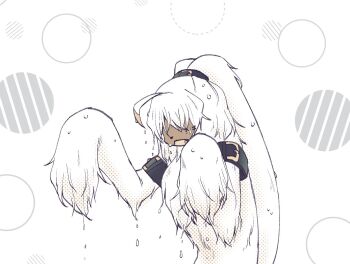 1boy angoramon body_fur commentary_request digimon digimon_ghost_game floppy_ears furry furry_male male_focus rabbit_boy runapiero solo tsukiyono_ruli upper_body wet