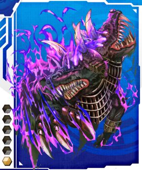 Rule 34 | card (medium), claws, fangs, gradient background, lilith-soft, monster, solo, taimanin (series), taimanin asagi battle arena all card gallery, taimanin asagi kessen arena