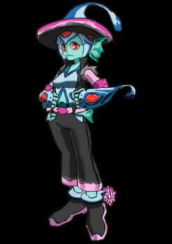 digimon digimon_(creature) fins frog_girl fuchaxs head_fins helmet highres monster_girl ranamon