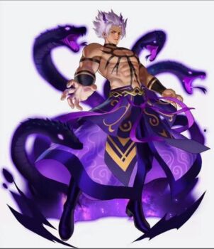 1boy male_focus male_hand orochi orochi_(kof) snake snake_boy the_king_of_fighters