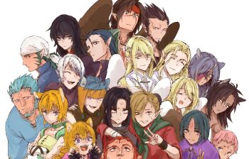 6+boys 6+girls angel_wings animal_ears bandana beard bird bird_boy bird_girl bird_wings black_robe black_wings blonde_hair blue_facial_hair blue_hair body_markings brown_wings cat_boy cat_ears cat_girl cat_tail choker cloth cross-laced_clothes cross-laced_top dark-skinned_female dark_skin dragon ena_(fire_emblem) eyepatch facepaint facial_hair facial_mark feather_necklace feathered_wings fire_emblem fire_emblem:_path_of_radiance fire_emblem:_radiant_dawn forehead_mark green_choker headband heron heterochromia janaff_(fire_emblem) jewelry konsuke0 kurthnaga_(fire_emblem) kyza_(fire_emblem) laguz_(fire_emblem) leanne_(fire_emblem) lethe_(fire_emblem) lion lion_boy lion_ears lyre_(fire_emblem) mordecai_(fire_emblem) muarim_(fire_emblem) multiple_boys multiple_girls naesala_(fire_emblem) nailah_(fire_emblem) necklace nintendo orange_hair purple_eyes rafiel_(fire_emblem) ranulf_(fire_emblem) red_headband reyson_(fire_emblem) robe scar scar_on_face siblings sisters skrimir_(fire_emblem) soren_(fire_emblem) tail tattoo tibarn_(fire_emblem) tiger_boy tiger_ears topless_male tribal_tattoo twins ulki_(fire_emblem) vika_(fire_emblem) volug_(fire_emblem) whisker_markings white_bandana white_wings wings wolf wolf_ears wolf_girl wrist_wrap