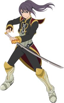 Rule 34 | 1boy, armored boots, artist request, black coat, black eyes, black hair, black pants, boots, closed mouth, coat, fighting stance, full body, game cg, grey shirt, highres, holding, holding sword, holding weapon, knee boots, left-handed, long hair, looking at viewer, male focus, official alternate costume, official alternate hairstyle, official art, pants, ponytail, shirt, simple background, smile, solo, standing, surcoat, sword, tales of (series), tales of asteria, tales of vesperia, third-party source, transparent background, waist cape, weapon, yellow trim, yuri lowell, yuri lowell (true knight)