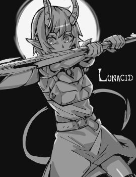 1girl absurdres bad_tag claws demi_(lunacid) demon_girl demon_horns demon_tail female_focus helmet highres horns lunacid tagme tail video_game