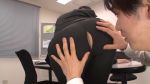 1boy 1girl animated asian ass ass_cutout ass_grab bent_over clothing_cutout dark_anus from_behind hetero looking_back mide-225 mature_female moodyz okita_anri panties pants photo_(medium) plump purple_panties thong torn_clothes torn_pants uncensored underwear video video