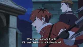 Rule 34 | 3boys, animated, anime screenshot, battle, destruction, genau (sousou no frieren), multiple boys, night, revolte (sousou no frieren), short hair, sousou no frieren, stark (sousou no frieren), sword, tagme, video, weapon, wings