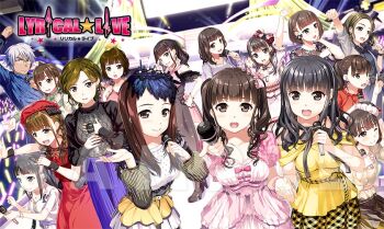 Rule 34 | 1boy, 6+girls, asumi kana, bardiche (blitz saber form) (nanoha), bardiche (nanoha), concert, dress, fujima takuya, glowstick, hikasa youko, holding, holding microphone, ichijou kazuya, inoue marina, kobayashi sanae, lyrical nanoha, microphone, mizuki nana, multiple girls, music, nakahara mai, official art, ogura yui, pink dress, raising heart, raising heart estrea, real life, red dress, saitou chiwa, sanada asami, shimizu kaori, singing, stage, takahashi mikako, tamura yukari, ueda kana, voice actor, yellow dress, yukana, yuzuki ryouka