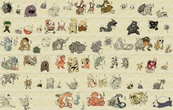 absurdres aerodactyl articuno bad_id bad_pixiv_id chansey cloyster cubone dewgong ditto dodrio doduo dragonair dragonite dratini drowzee eevee electabuzz electrode_(pokemon) exeggcute exeggutor farfetch&#039;d faux_traditional_media fine_art_parody fire flame-tipped_tail flareon gastly gen_1_pokemon gengar goldeen grimer gyarados haunter highres hitmonchan hitmonlee horsea hypno jolteon jynx kabuto_(pokemon) kabutops kangaskhan kingler koffing krabby lapras legendary_pokemon lickitung magikarp magmar magnemite magneton marowak mew_(pokemon) mewtwo moltres mr._mime muk mythical_pokemon nihonga nintendo no_humans nojo omanyte omastar onix parody pinsir pokemon pokemon_(creature) pokemon_rgby porygon rhydon rhyhorn scyther seadra seaking seel shellder slowbro slowpoke snorlax spring_onion starmie staryu sumi-e tail tangela tauros vaporeon voltorb weezing zapdos