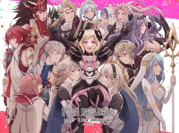 5boys 6+girls azura_(fire_emblem) blonde_hair blue_hair breasts camilla_(fire_emblem) cleavage female_corrin_(fire_emblem) male_corrin_(fire_emblem) elise_(fire_emblem) felicia_(fire_emblem) fire_emblem fire_emblem_fates flora_(fire_emblem) highres hinoka_(fire_emblem) large_breasts leo_(fire_emblem_fates) lilith_(fire_emblem) long_hair multiple_boys multiple_girls nintendo pink_hair purple_eyes purple_hair red_eyes red_hair ryoma_(fire_emblem) sakura_(fire_emblem) takumi_(fire_emblem) xander_(fire_emblem)