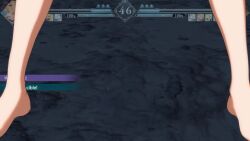 2girls 3d anila_(granblue_fantasy) animated aqua_eyes blonde_hair breasts fighting granblue_fantasy granblue_fantasy_versus:_rising highres horns multiple_girls nipples nude nude_filter nude_mod outdoors polearm sheep sound spear tagme third-party_edit twintails video weapon yellow_eyes zeta_(granblue_fantasy)