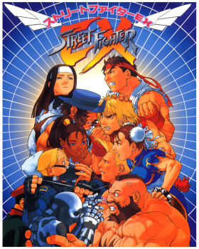 Rule 34 | 1990s (style), 3girls, 6+boys, :p, anger vein, archery, arika, beard, black hair, blonde hair, blue eyes, bracelet, brown eyes, brown hair, bun cover, capcom, china dress, chinese clothes, chun-li, confrontation, cracker jack, dark skin, doctrine dark, double bun, dougi, dress, edaki shin'ya, facial hair, fingerless gloves, gloves, guile, hair bun, hat, headband, highres, hokuto (arika), jewelry, ken masters, kyuudou, long hair, m. bison, mask, multiple boys, multiple girls, muneate, muscular, official art, pantyhose, ponytail, poster (medium), pullum purna, retro artstyle, ryu (street fighter), sideburns, skullomania, smile, spiked bracelet, spikes, street fighter, street fighter ex (series), thick eyebrows, tongue, tongue out, topless male, torn clothes, torn sleeves, zangief