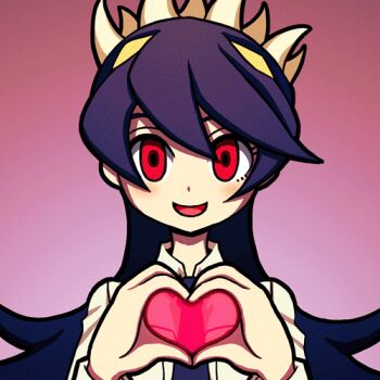 6+girls ;3 animal_ears animated animated_gif aqua_hair bags_under_eyes bare_shoulders black_hair bloody_marie_(skullgirls) blue_hair blue_skin blush breasts cat_ears cat_girl cat_tail cerebella_(skullgirls) cigar cleavage closed_eyes colored_sclera colored_skin double_(skullgirls) eyeshadow facial_mark fangs female_focus filia_(skullgirls) fingerless_gloves frown gloves gradient_background grey_hair grin hair_ornament hair_over_one_eye hat heart heart_hands horns leviathan_(skullgirls) light_frown lips lipstick long_hair looking_at_viewer lowres maid maid_headdress makeup mask minette_(skullgirls) monster_girl ms._fortune_(skullgirls) multiple_girls necktie no_pupils nun one_eye_closed open_mouth orange_eyes orange_hair painwheel_(skullgirls) parasite parasoul_(skullgirls) peacock_(skullgirls) purple_eyes red_eyes red_hair ribbon samson_(skullgirls) scar seashell shell shisen short_hair skull_hair_ornament skullgirls smile smoking squigly_(skullgirls) stitches symbol-shaped_pupils tail teeth top_hat twintails valentine_(skullgirls) vice-versa_(skullgirls) white_hair wink wrist_cuffs yellow_eyes yellow_sclera