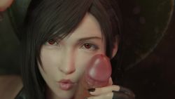 1boy 1girl 2021 3d after_fellatio animated black_hair black_nails bouncing_breasts breasts bulgingsenpai clothed_female_nude_male collarbone cum cum_in_mouth cum_on_body cum_on_hair cumdrip deepthroat ejaculation eyebrows eyelashes facial fellatio final_fantasy final_fantasy_vii final_fantasy_vii_remake fingerless_gloves fingernails glans_licking glansjob gloves handjob hands_up hetero highres holding_hands interlocked_fingers irrumatio kissing_penis large_breasts large_penis licking licking_penis lips long_hair looking_at_viewer lying multiple_views nail_polish navel nipples nude on_back on_table one_eye_closed open_mouth oral pale_skin penis pov pov_crotch pov_hands puckered_lips pussy red_eyes reverse_fellatio seductive_smile shiny_skin smile solo_focus sound square_enix sweat table teeth testicles throat_bulge tifa_lockhart tongue tongue_out uncensored urethral_fingering video