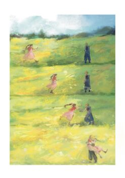 1boy 1girl aerith_gainsborough armor baggy_pants blonde_hair blue_pants boots border braid braided_ponytail brown_boots brown_hair canteatea cloud_strife couple dress final_fantasy final_fantasy_vii final_fantasy_vii_rebirth final_fantasy_vii_remake hair_ribbon hetero highres hug jacket long_dress long_hair nature outdoors outstretched_arms pants parted_bangs pauldrons pink_dress pink_ribbon red_jacket ribbon running sequential short_hair shoulder_armor sidelocks single_bare_shoulder single_pauldron spiked_hair white_border