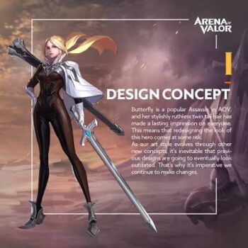 1girl arena_of_valor butterfly_(arena_of_valor) lowres non-web_source redesign
