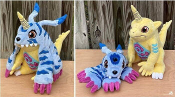 Rule 34 | claws, digimon, digimon (creature), gabumon, horns, photo (medium), reptile, sharp teeth, solo, tail, teeth