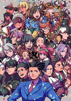 6+boys 6+girls ^_^ ace_attorney animal animal_on_shoulder anniversary apollo_justice apollo_justice:_ace_attorney aqua-tinted_eyewear aqua_necktie armband ascot athena_cykes badge bags_under_eyes bandana barok_van_zieks bead_necklace beads beard bindi bird black_coat black_eyes black_gloves black_hair black_neckwear blonde_hair blue_badger blue_eyes blue_flower blue_headwear blue_jacket blue_ribbon blush bracelet braid breast_pocket bright_pupils brooch brown_eyes brown_hair newsboy_cap capcom cat child clenched_hand closed_eyes closed_mouth clothed_animal coat collarbone collared_shirt confetti cross_scar crossed_arms cup drill_hair drinking_glass eagle earrings english_text everyone eye_contact eyewear_on_head facial_hair feathers finger_on_trigger fingerless_gloves flower forehead formal_clothes fox_shadow_puppet franziska_von_karma from_side gloves godot_(ace_attorney) goggles green_eyes green_shirt grey_background grey_hair grin gun hair_intakes hair_ribbon hair_rings hair_tie half-closed_eye half-closed_eyes hand_fan hand_to_own_mouth hand_up handgun hands_up happy hat headband herlock_sholmes high_collar highres holding holding_drinking_glass holding_gun holding_microphone holding_sign holding_unworn_clothes holding_unworn_hat holding_weapon holding_whip hoop_earrings index_finger_raised interlocked_fingers iris_wilson jacket japanese_clothes japanese_text jewelry jpeg_artifacts kazuma_asogi kimono klavier_gavin light_blush long_hair long_sleeves looking_at_another looking_at_viewer looking_to_the_side magatama magatama_necklace matching_hair/eyes maya_fey mia_fey microphone miles_edgeworth mole mole_under_eye mouth_hold multicolored_hair multiple_boys multiple_girls music nahyuta_sahdmadhi neck_ribbon necklace necktie one_eye_closed open_mouth orange_coat orange_hair orange_headwear own_hands_together paper paper_fan pearl_fey phoenix_wright phoenix_wright:_ace_attorney phoenix_wright:_ace_attorney_-_dual_destinies phoenix_wright:_ace_attorney_-_justice_for_all phoenix_wright:_ace_attorney_-_spirit_of_justice phoenix_wright:_ace_attorney_-_trials_and_tribulations pink_hair pink_kimono pinky_out pocket profile puffy_sleeves purple_eyes purple_flower purple_hair purple_ribbon red_flower red_headband red_jacket red_ribbon red_vest revolver ribbon ryunosuke_naruhodo scar scar_on_face school_uniform shino_(shino_dgs) shirt short_hair side_ponytail sideburns sidelocks sign simon_blackquill simple_background singing single_earring single_glove smile spiked_hair star_(symbol) suit susato_mikotoba swept_bangs taka_(ace_attorney) teeth the_great_ace_attorney the_great_ace_attorney:_adventures tinted_eyewear toasting_(gesture) top_hat topknot translation_request trucy_wright twin_drills twintails two-tone_hair unworn_hat unworn_headwear upper_body v-shaped_eyebrows vest visor wagahai_(ace_attorney) wavy_hair weapon white_gloves white_hair white_neckwear white_pupils white_shirt wide-eyed wink yellow-framed_eyewear yellow_flower yellow_jacket yellow_ribbon yellow_vest