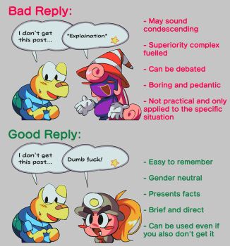 1boy 2girls blonde_hair blush_stickers colored_skin commentary english_commentary english_text fang furry furry_male ghost goombella grey_background hair_over_eyes hat highres insult koops long_hair mario_(series) meme multiple_girls nintendo open_mouth paper_mario paper_mario:_the_thousand-year_door petzcatz2 pink_hair ponytail profanity purple_skin reptile_boy simple_background speech_bubble striped_hat turtle_boy turtle_shell typo vivian_(paper_mario) witch_hat you&#039;re_doing_it_wrong