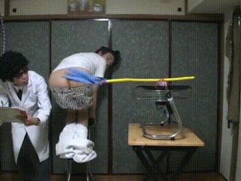 2boys animated animated_gif asian ass butt_crack japan lowres machine multiple_boys photo_(medium) science spanking tagme what