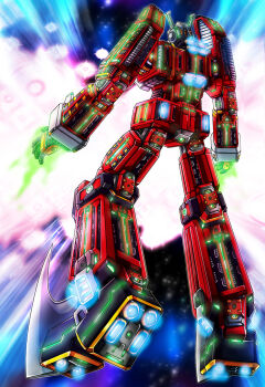 densetsu_kyojin_ideon fullpowerdaydreak21 highres ideon mecha robot space tagme