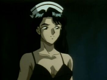 1990s_(style) 1girl animated animated_gif bra breasts looping_animation nipples nude nurse open_bra retro_artstyle solo terra_story uncensored underwear undressing vaginal