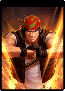 1boy gloves headband male_focus male_hand ralf_jones the_king_of_fighters