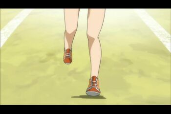 1boy 2girls animated anime_screenshot breasts glasses gym_uniform kodomo_no_jikan kokonoe_rin long_hair multiple_girls no_bra oppai_loli outdoors running sexually_suggestive sound tagme tripping usa_mimi video wet