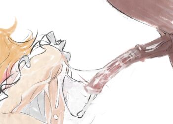 1girl after_vaginal aftersex all_fours animal_penis ass bestiality brown_hair butterchalk cum cum_in_pussy cum_leaking_out_of_pussy cum_overflow cumdrip dress elise_liedl erection horse horse_penis little_goody_two_shoes loli long_hair no_panties penis pussy simple_background tagme very_long_hair white_background