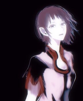 1girl dress grey_eyes grey_hair highres ico looking_at_viewer open_mouth pale_skin pointy_ears short_hair simple_background solo white_dress yokoyari_mengo yorda