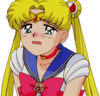 1girl bishoujo_senshi_sailor_moon blonde_hair blue_eyes crying derivative_work double_bun hair_bun long_hair sailor_moon tears tsukino_usagi vector_trace