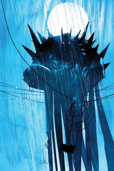 1boy absolute_batman absolute_dc back_spikes bat_mask batman batman_(absolute_dc) batman_symbol commentary cowl dc_comics english_commentary full_moon highres jock4twenty male_focus moon night solo superhero_costume taut_bodysuit