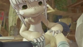 1boy 1futa 3d anal anal_fingering animal_ears animated anus ass blender_(medium) bouncing_penis brown_eyes brown_fur brown_hair commission completely_nude cowgirl_position erection fell2despair fingering furry furry_female furry_with_non-furry futa_with_male futanari grey_hair helmet hetero interspecies kodomo_doushi loli lying made_in_abyss mechanical_arms mechanical_legs missionary multiple_views nanachi_(made_in_abyss) nude on_back penis perineum reg_(made_in_abyss) sex shota sound straddling tagme tail testicles uncensored video