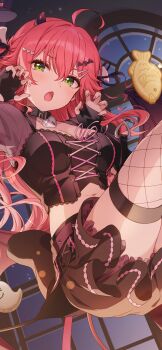 absurdres breasts cleavage halloween halloween_costume highres hololive large_breasts non-web_source official_art official_wallpaper pink_hair sakura_miko virtual_youtuber
