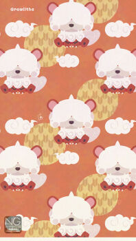 animal_focus claws closed_mouth cloud fangs hair_over_eyes highres hisuian_growlithe meme_(sleepsheep) nintendo no_humans pokemon pokemon_(creature) pokemon_focus sitting